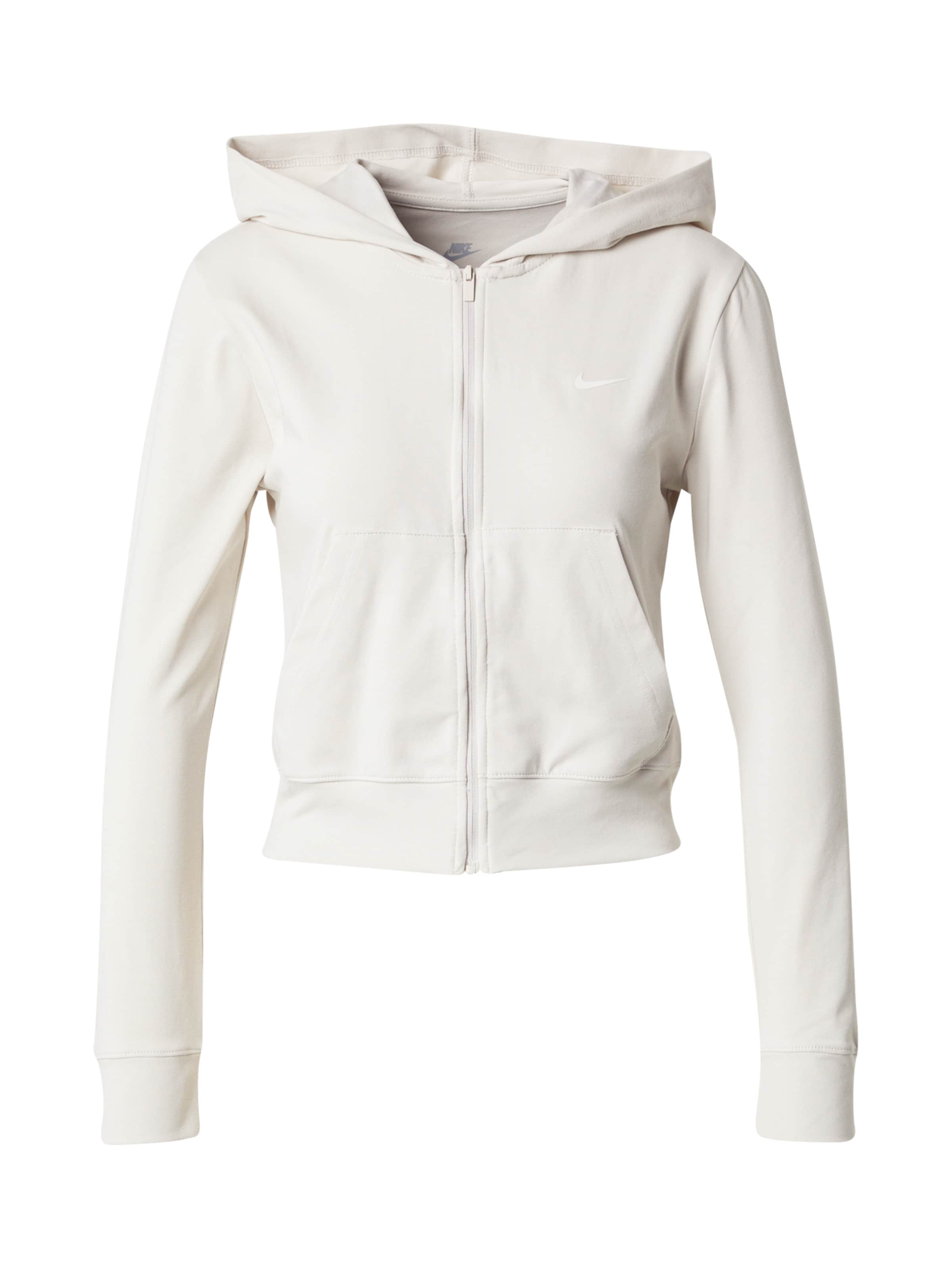 Veste de survêtement Nike Sportswear en beige : devant