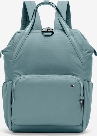 Pacsafe Backpack in Blue: front