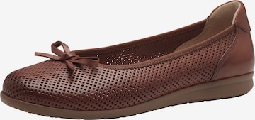 TAMARIS Ballet Flats in Brown: front