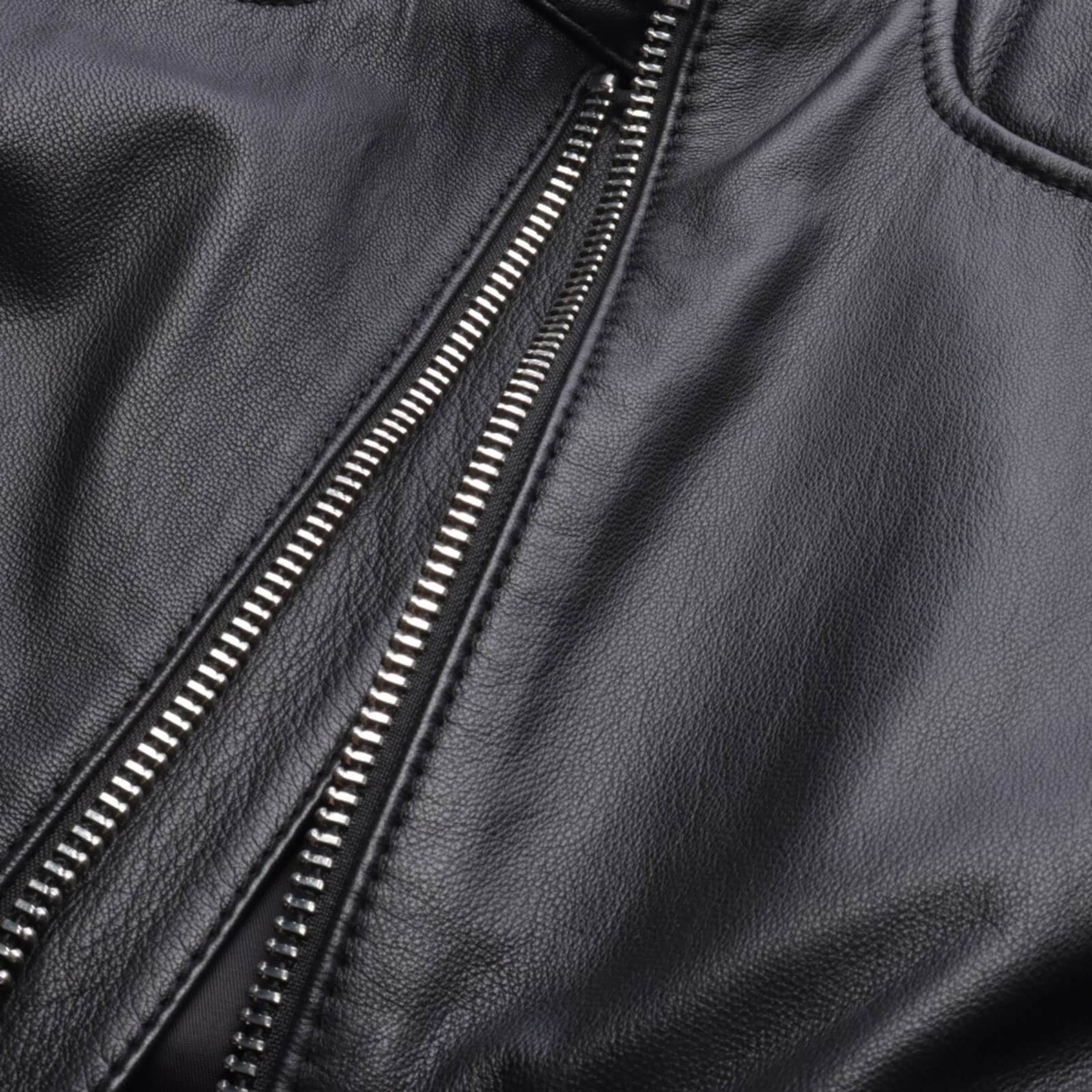 HUGO Lederjacke / Ledermantel S in Schwarz