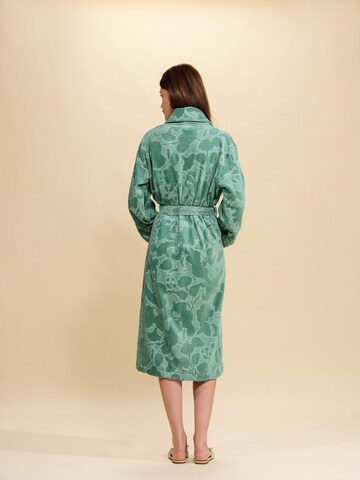 ESSENZA Long Bathrobe ' Rosie ' in Green