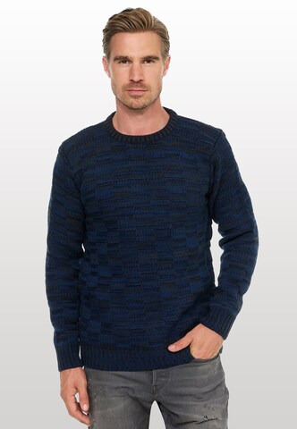 Rusty Neal Pullover in Blau: predná strana