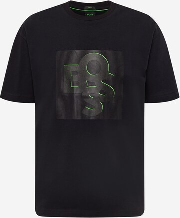 BOSS Green Póló 'Tirexed' - fekete: elől