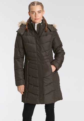 ICEPEAK Winter Coat in Brown: front