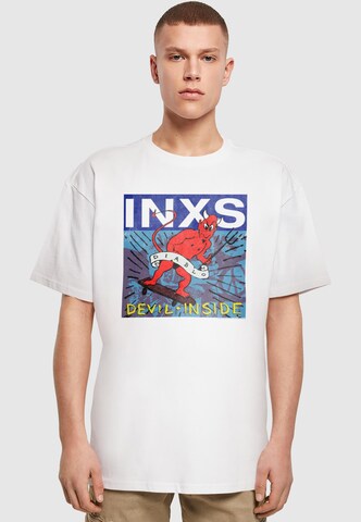 Merchcode Shirt 'INXS - Devil Inside' in White: front