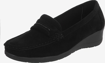Ital-Design Slipper in Schwarz: Vorderseite