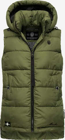 MARIKOO Bodywarmer 'Zarinaa' in Groen: voorkant