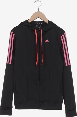 ADIDAS PERFORMANCE Sweatshirt & Zip-Up Hoodie in XS in Black: front