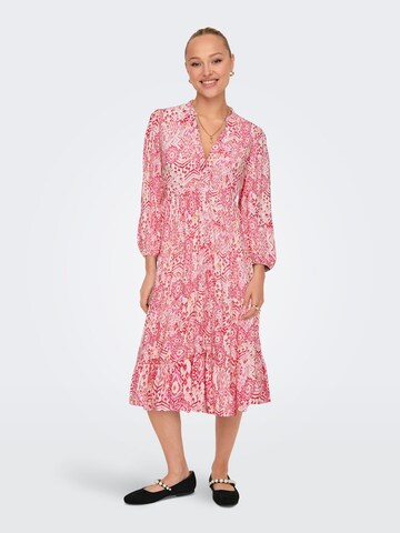 Robe-chemise 'MILANA' ONLY en mélange de couleurs : devant