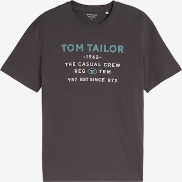 TOM TAILOR Majica | siva barva: sprednja stran