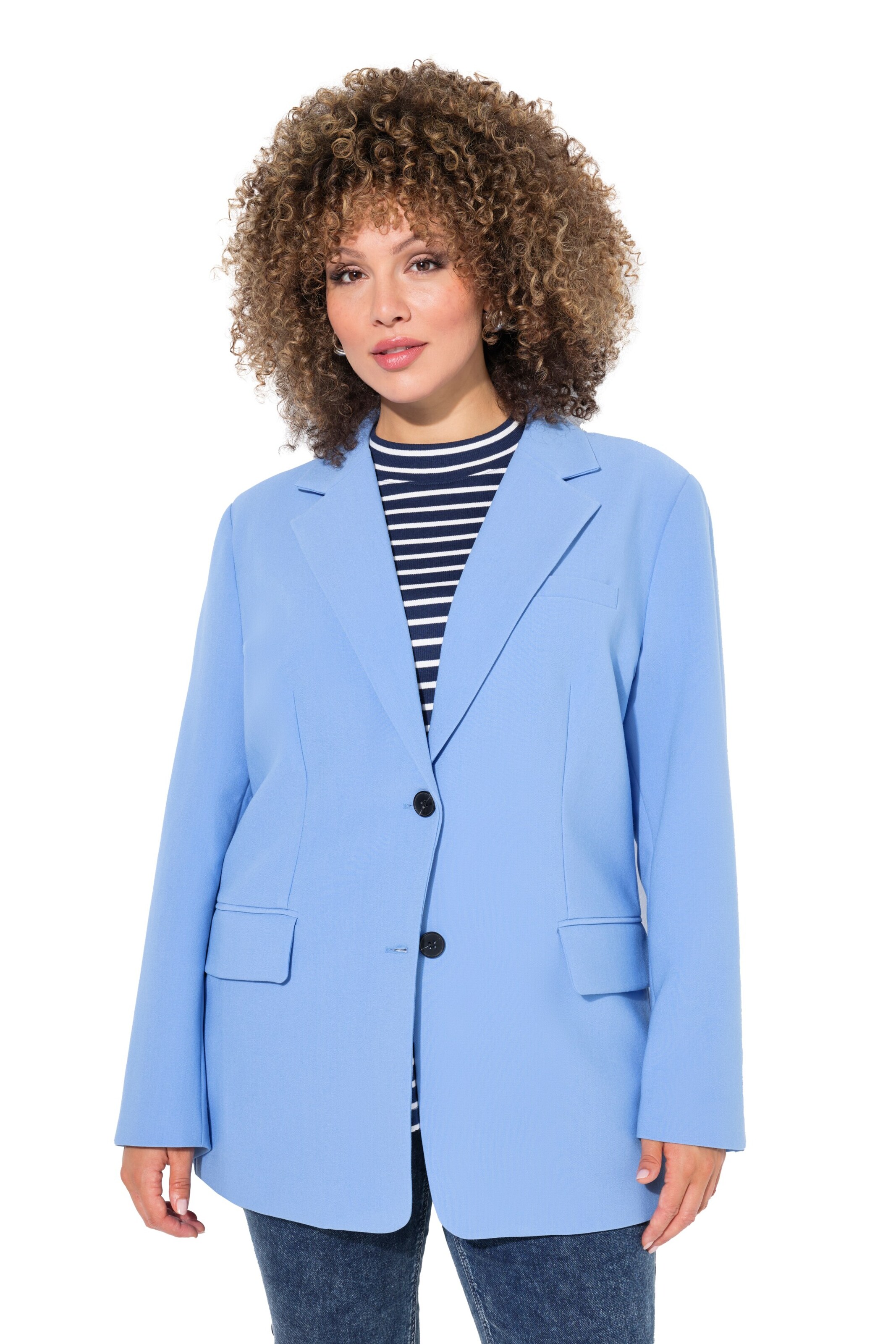 Ulla Popken Blazer in Blue: front
