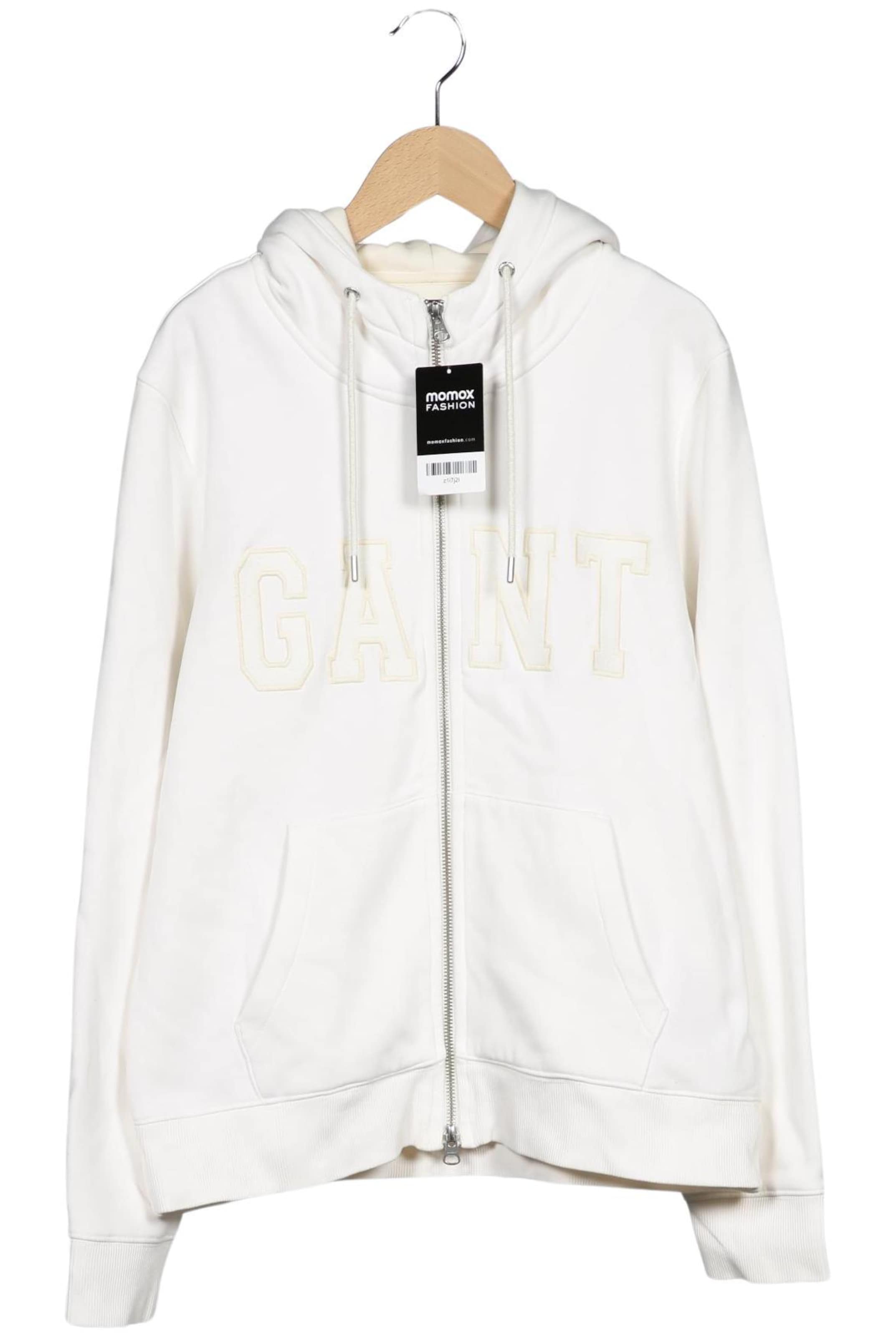 GANT Sweatshirt & Zip-Up Hoodie in L in White: front