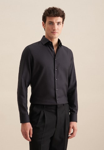 Coupe slim Chemise business 'Smart Classics' SEIDENSTICKER en gris : devant