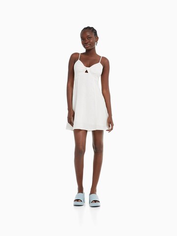 Bershka Summer Dress in White