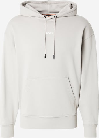 Sweat-shirt BOSS en gris : devant