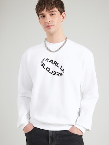 KARL LAGERFELD JEANS Majica | bela barva: sprednja stran