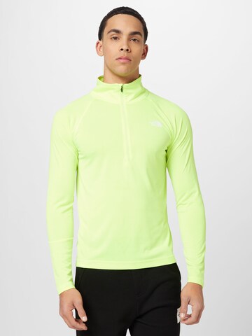 T-Shirt fonctionnel THE NORTH FACE en jaune : devant