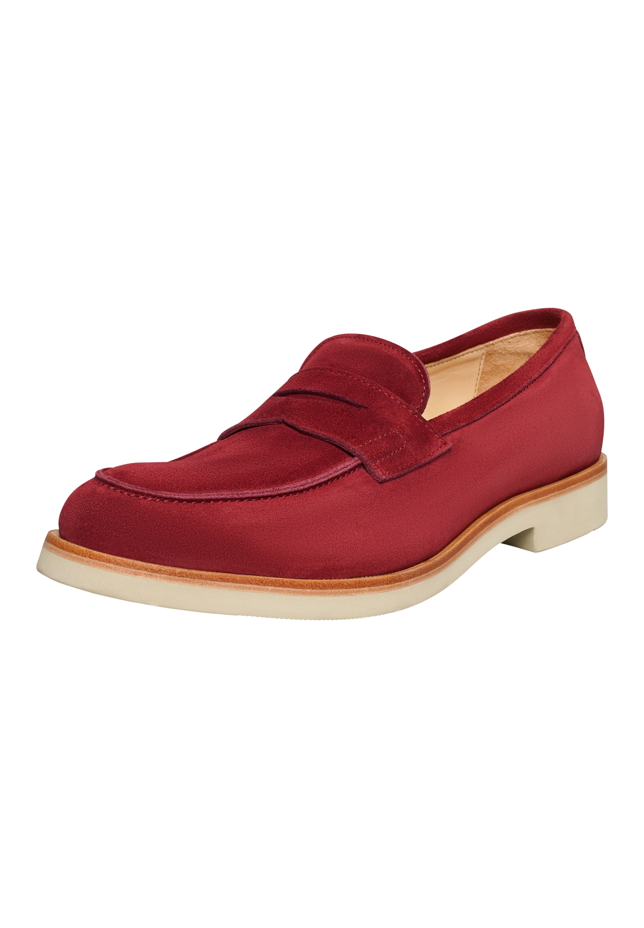 Henry Stevens Loafer ' Ben PL ' in Rot: Vorderseite