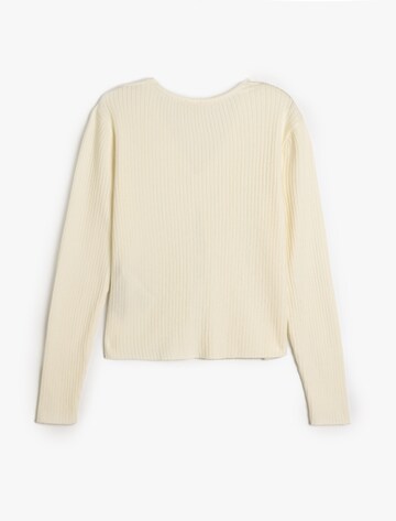 Koton Gebreid vest in Beige