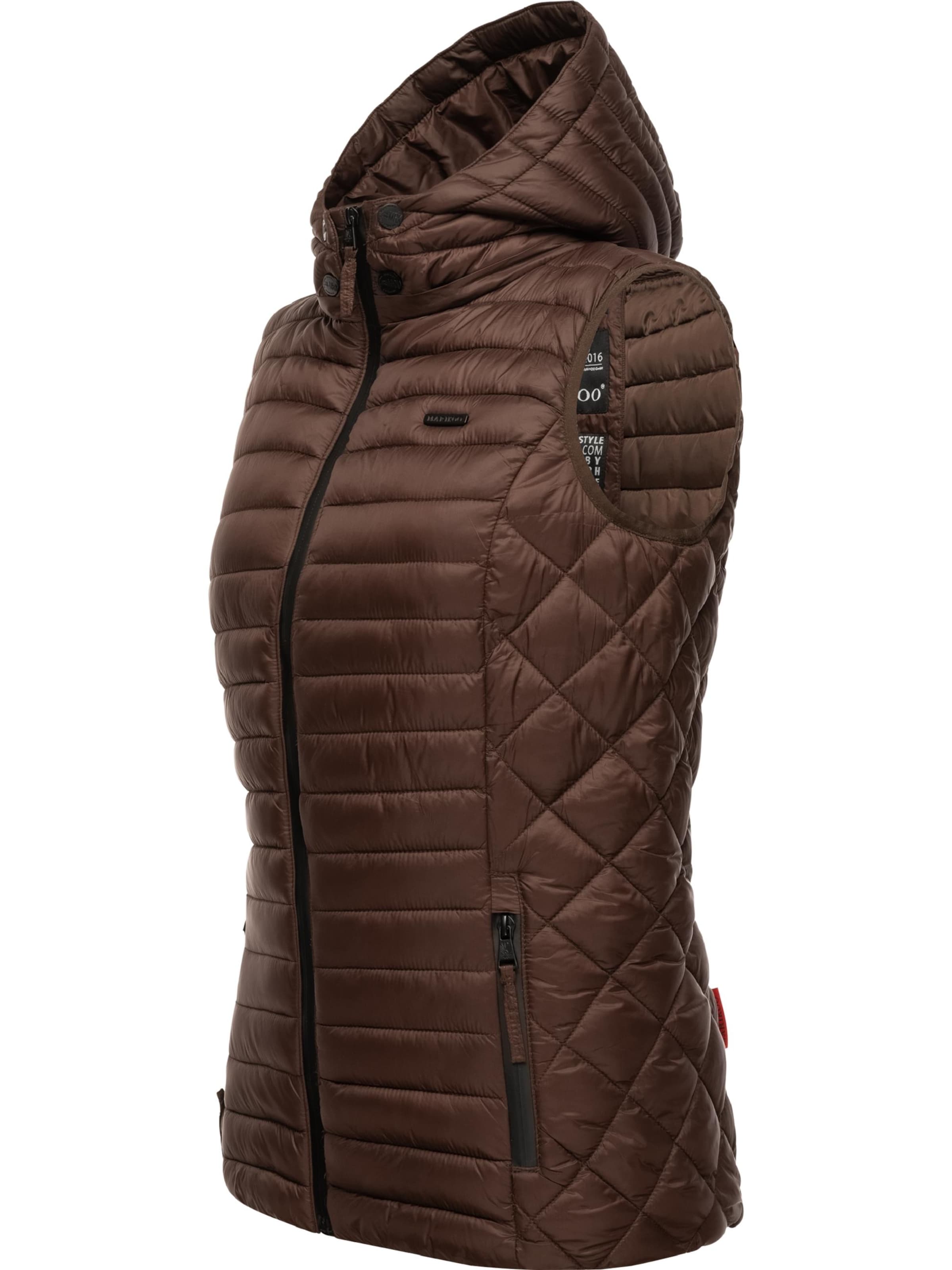 MARIKOO - Colete 'Hasenpfote' em castanho