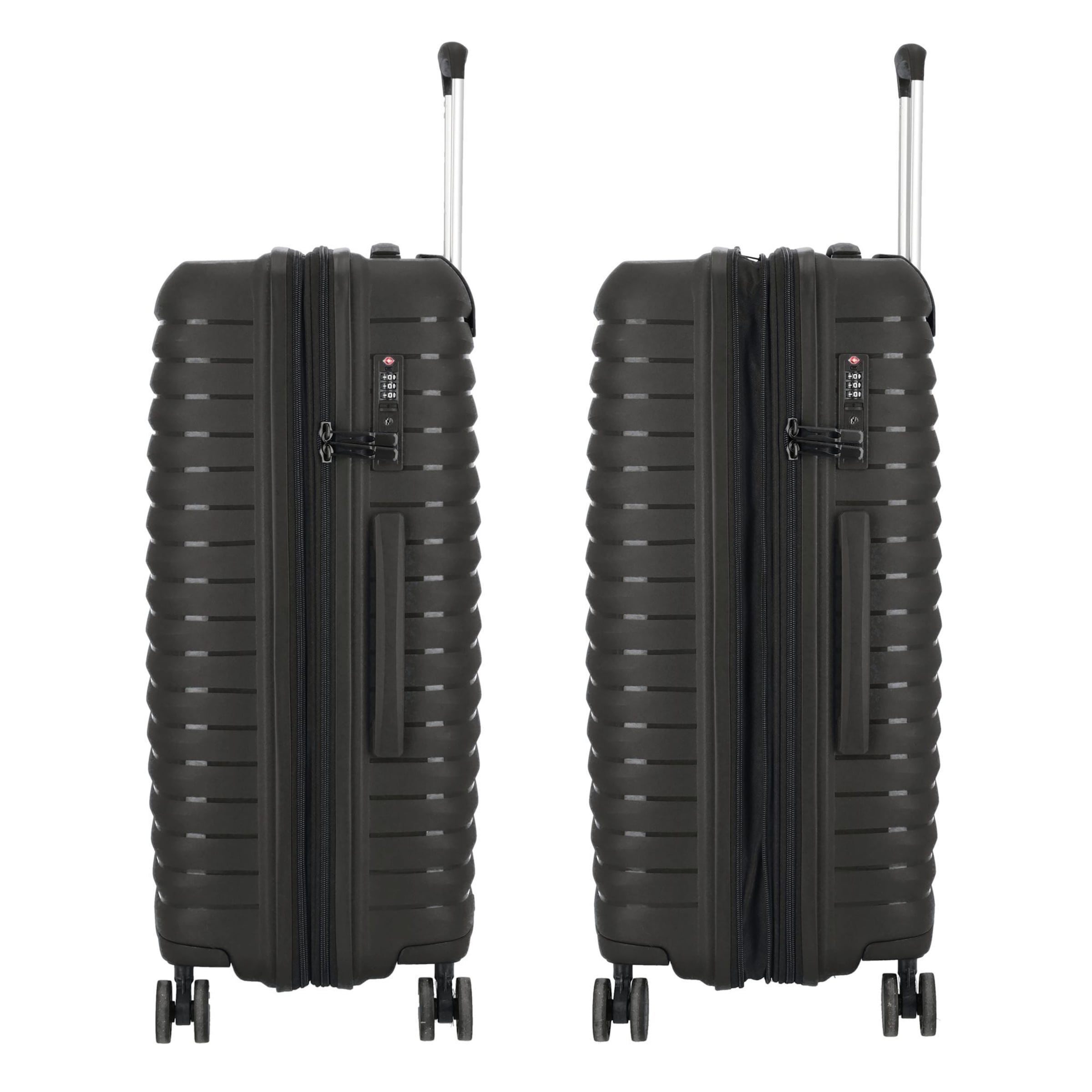 D&N Kofferset 'Travel Line 4500' in Schwarz