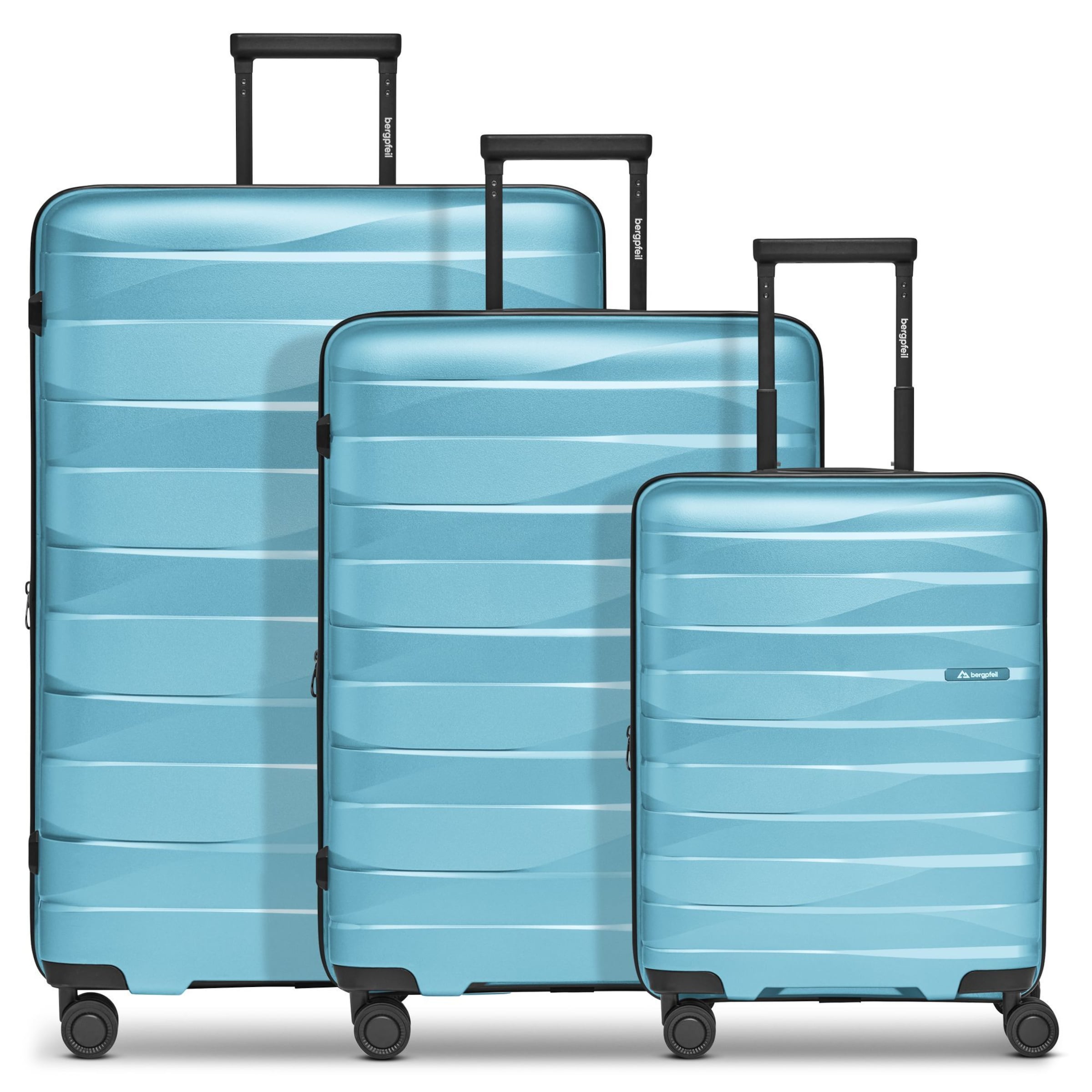 Set di valigie 'Travel ' di Bergpfeil in blu: frontale