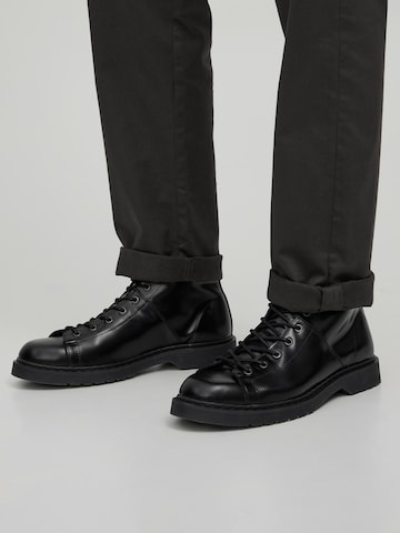 JACK & JONES Lace-Up Boots 'Fleming' in Black