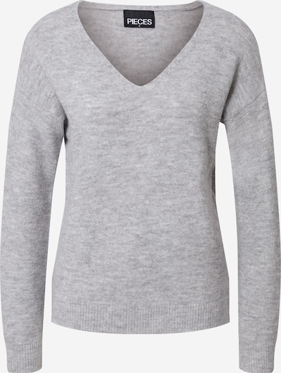 PIECES Strickpullover in grau, Produktansicht