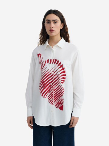 Chemisier 'Odie' Thinking MU en blanc : devant