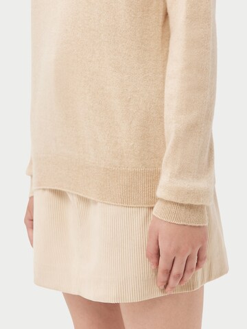 GOBI Cashmere Trui 'Women's Essential Cashmere Crewneck Sweater' in Beige