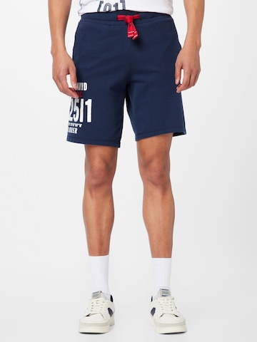 CAMP DAVID Regular Trousers 'Ocean Dive' in Blue: front