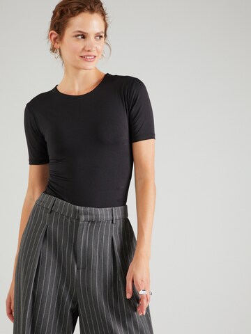 Nasty Gal Tričkové body – černá: přední strana