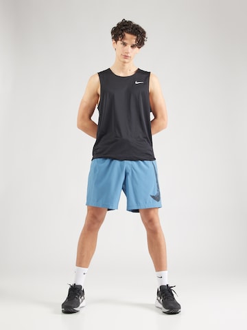 NIKE Свободный крой Спортивные штаны 'Form Swoosh' в Синий