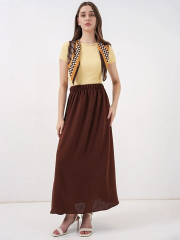 Bigdart Skirt in Brown