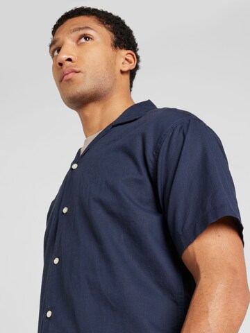 JACK & JONES Regular fit Button Up Shirt in Blue