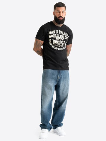 LONSDALE - Camiseta 'Cricklewood' en negro