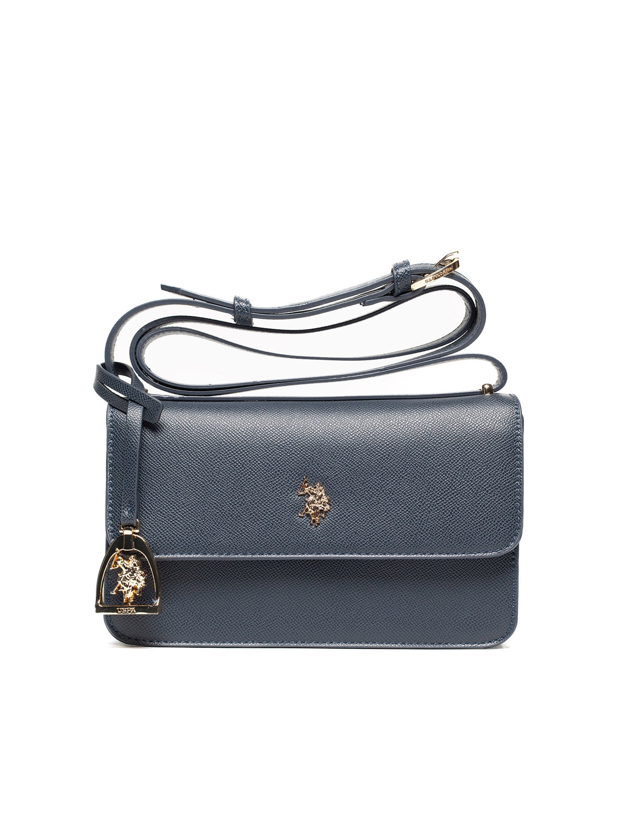 Borsa a spalla di U.S. POLO ASSN. in blu: frontale