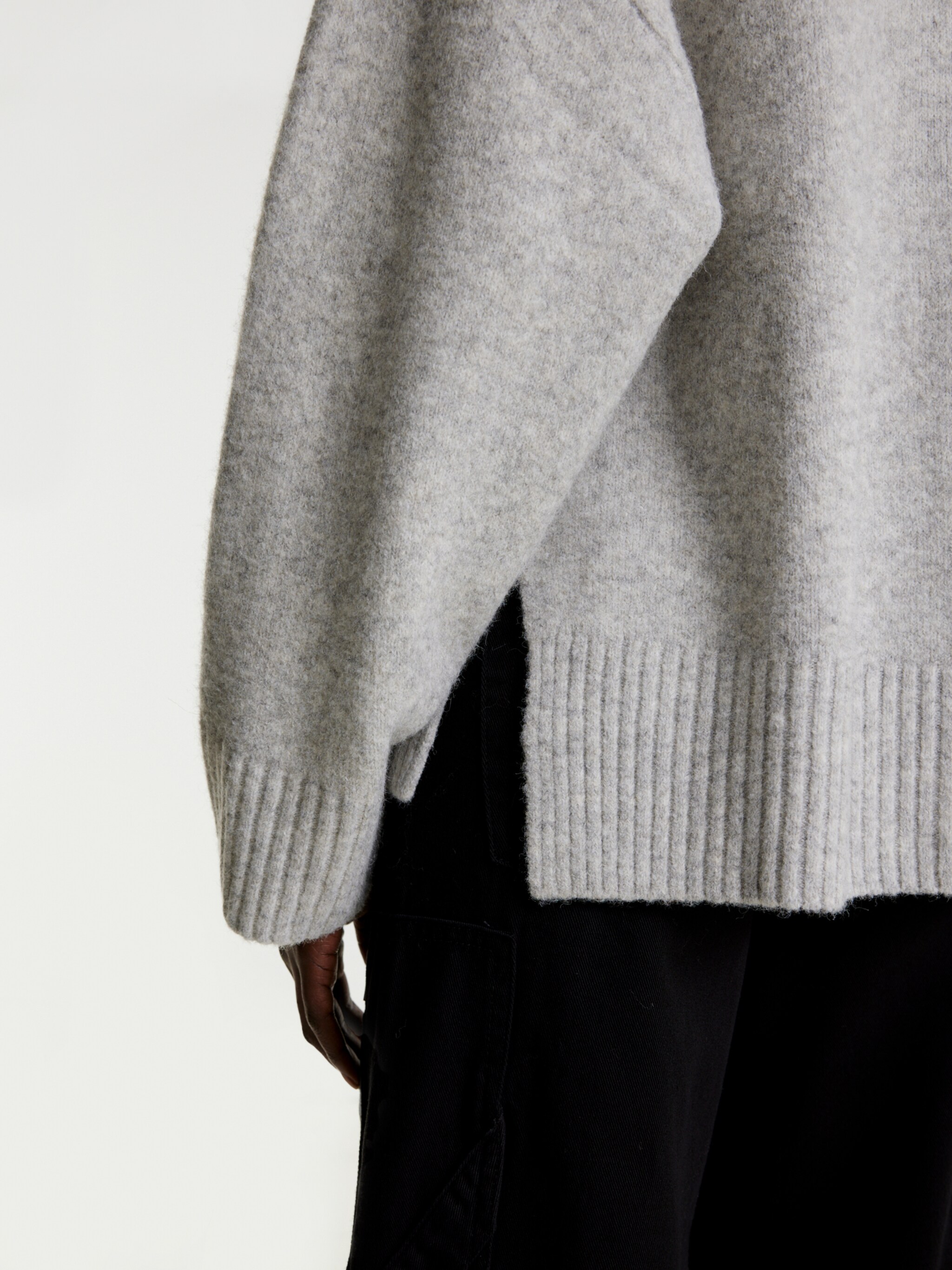 EDITED Produits Pull-over oversize 'Jella' gris clair