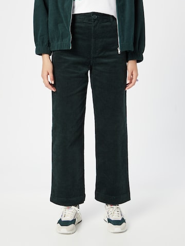 Monki Wide leg Broek in Groen: voorkant