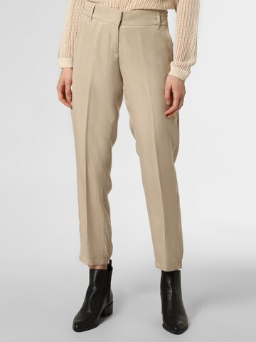 Regular Pantalon à plis BRAX en beige : devant