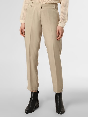 Regular Pantalon à plis BRAX en beige : devant