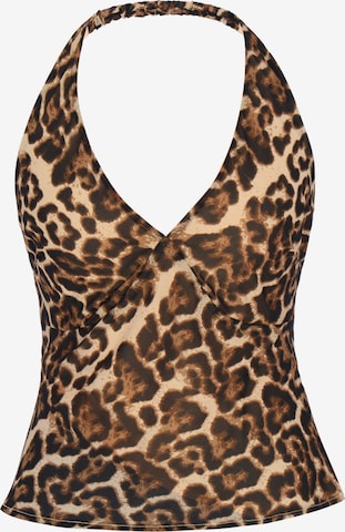 Haut 'Festive' faina en beige : devant