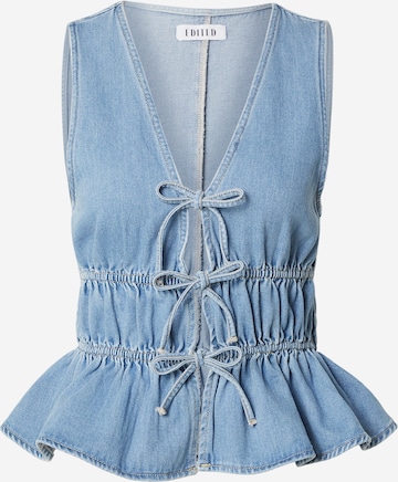 EDITED Top 'Isi' in Blauw: voorkant