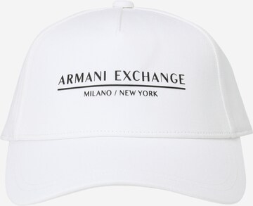 ARMANI EXCHANGE Шапка с козирка в бяло