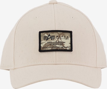ALPHA INDUSTRIES Lippalakki värissä beige: etupuoli