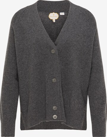 DreiMaster PREMIUM Knit cardigan in Grey: front