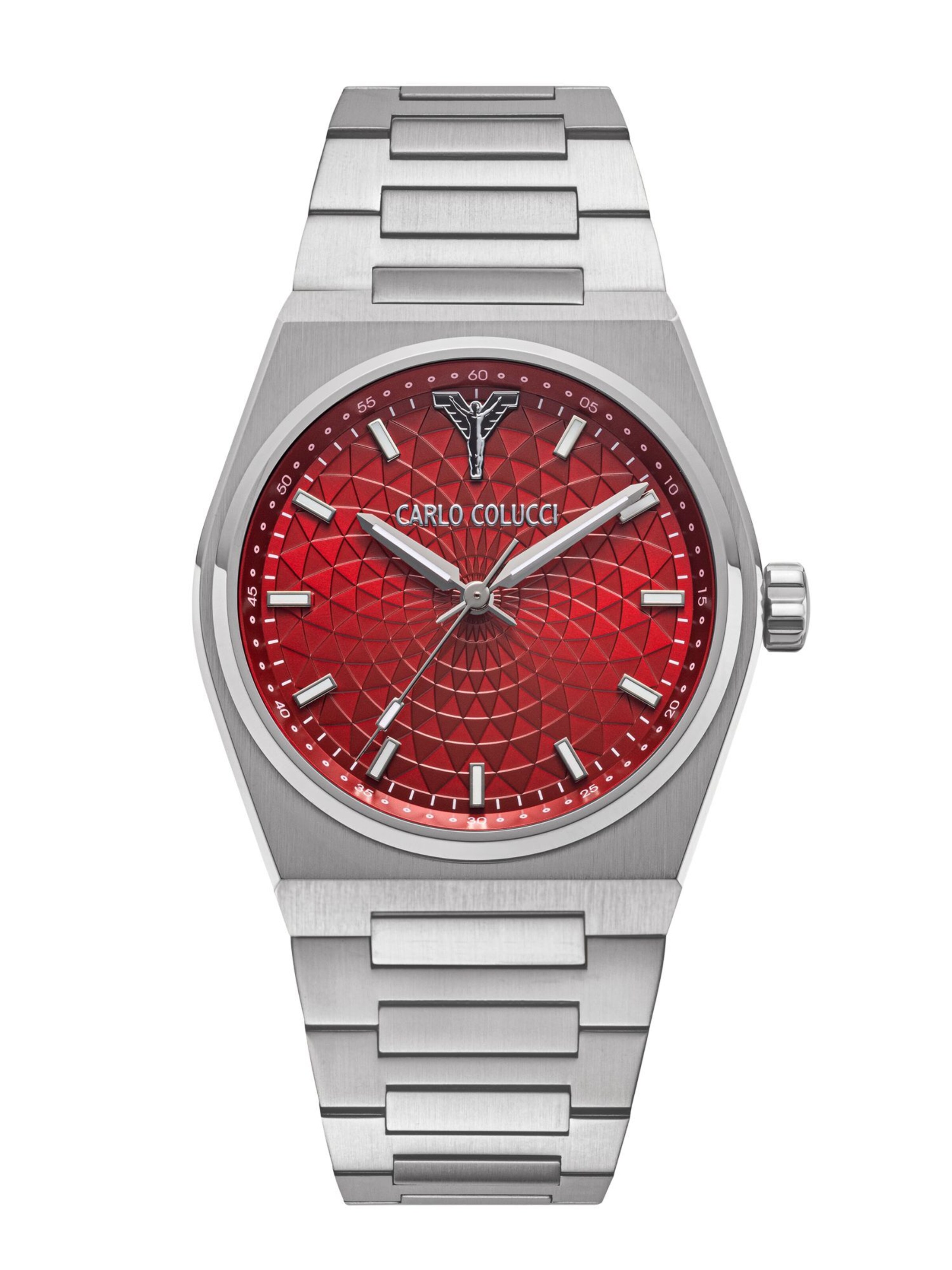 Carlo Colucci Analog Watch 'CC600' in Silver: front