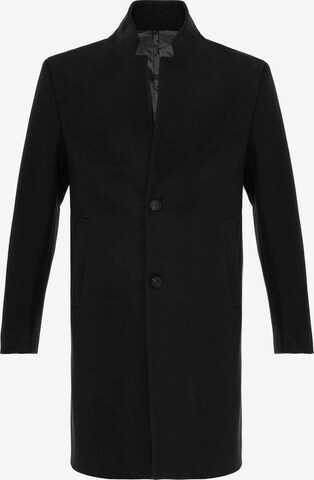 Antioch Between-Seasons Coat in Black: front