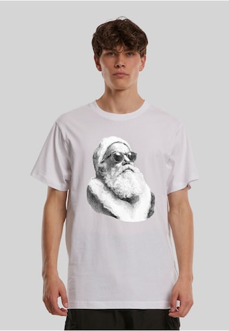 Maglietta 'Cool Santa' di Mister Tee in bianco: frontale