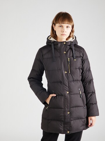 Lauren Ralph Lauren - Abrigo de invierno en negro: frente